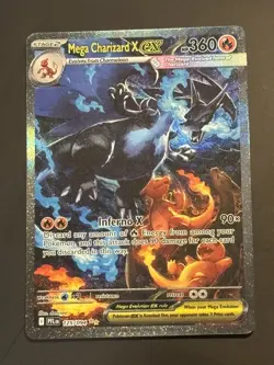 Mega Charizard x Ex 125/094 SIR Full Art Phantasmal Flames English MINT card - Image 4