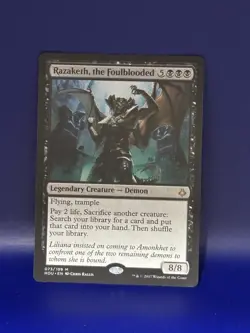[1x] Razaketh, the Foulblooded Near Mint, English Hour of Devastation MTG Magic - Image 1