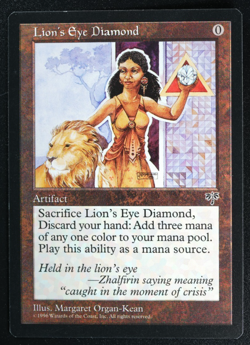Lion's Eye Diamond Magic Card Mirage MTG - Image 1