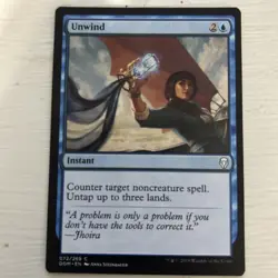 MTG 1x Unwind x1 MP Dominaria - Image 1