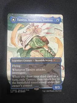 Tamiyo Inquisitive Student Borderless Pro Tour Promo MTG, non-foil - Image 1