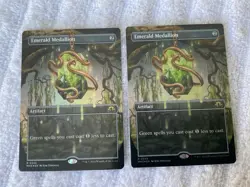 Magic MTG 1x Emerald Medallion Borderless Foil Modern Horizons 3 Pack Fresh 2 Av - Image 1