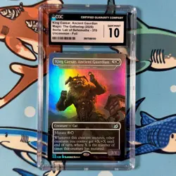King Caesar, Ancient Guardian 370 CGC 10 FOIL - Ikoria MTG Godzilla Variant - Image 1