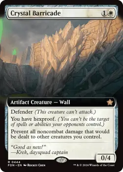 MTG Foil - Crystal Barricade (Extended Art) - 444 / NM / English - Image 1