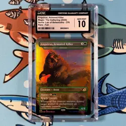 Anguirus, Armored Killer 376 FOIL CGC 10 GEM MINT - Ikoria MTG Godzilla Variant - Image 1