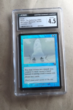 Gush - FOIL - Mercadian Masques Magic the Gathering Blue 82/350 CGC GRADED 4.5 - Image 1