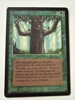 Ironroot Treefolk Limited Edition - Beta Edition Regular Magic The Gathering MTG - Image 1