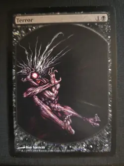 Terror LP TEXTLESS PROMO Magic Player Rewards MTG FREE SHIPPING - Image 1