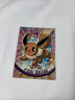 2000 Topps Pokemon TV Series Blue Logo #133 Eevee Non Holo - Image 1