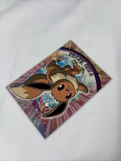 2000 Topps Pokemon TV Series Blue Logo #133 Eevee Non Holo - Image 4