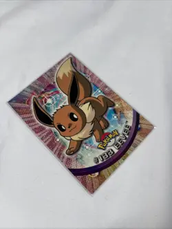 2000 Topps Pokemon TV Series Blue Logo #133 Eevee Non Holo - Image 5