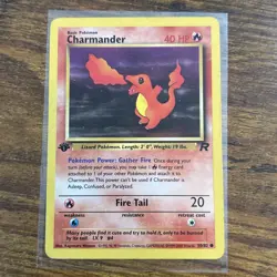 Pokemon TCG Charmander Team Rocket 1st Edition 50/82 - Image 1