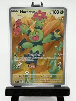 Maractus 093/086 Illustration Rare Holo Card SV: Black Bolt Pokemon TCG NM - Image 1