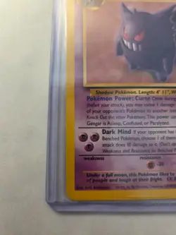 Pokemon Gengar TCG Card 20/62 Fossil Regular Unlimited Rare LP Condition - Image 4