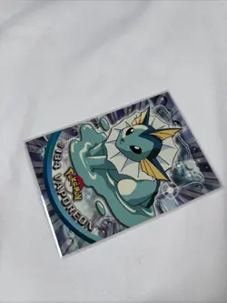 2000 Topps Pokemon TV Series Blue Logo #134 Vaporeon Non Holo - Image 2