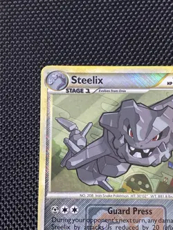 Steelix 24/95 Unleashed League Promo crosshatch Pokemon card NM - Image 2