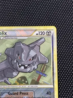 Steelix 24/95 Unleashed League Promo crosshatch Pokemon card NM - Image 3