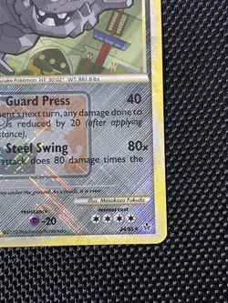 Steelix 24/95 Unleashed League Promo crosshatch Pokemon card NM - Image 4