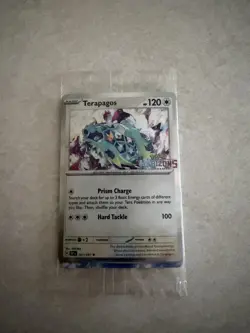 Pokemon Terapagos 161/191 & Quaxly 050/191 Pokemon Center Horizons Stamped Promo - Image 1