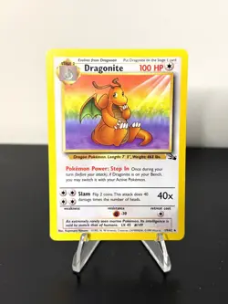 Dragonite - Pokemon 1999 Fossil #19 NM - Image 1