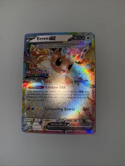 Pokemon Prismatic Evolutions Eevee ex 75/131 Surprise Box Stamped Promo MINT - Image 1