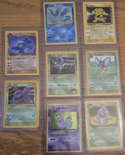 Vintage Rares Pokemon Lot (34 Cards, All Rares, 8 Holos) - Image 2