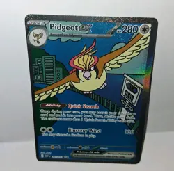 Pidgeot ex 225/197 SV03: Obsidian Flames Holo - Pokemon SIR NM Illustration Rare - Image 1