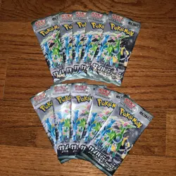 10 packs of Pokemon TCG Cyber Judge Booster Pack Scarlet Violet SV5M Japanese - Image 1