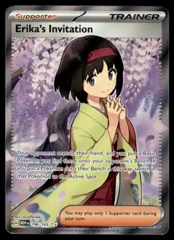 Pokemon TCG SV: Scarlet & Violet 151 #196/165 Erika's Invitation - Image 1
