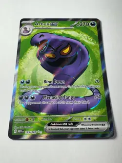 Pokemon: Arbok EX Ultra Rare Holo Full Art SV 151 185/165 (Near Mint) - Image 2