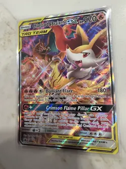 Charizard & Braixen GX SM230 🔥 TAG TEAM Promo Ultra Rare Holo Pokemon NM - Image 3