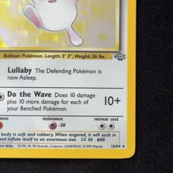 Wigglytuff 16/64 Holo Rare Jungle 1999 WOTC Vintage Pokemon TCG English - Image 5