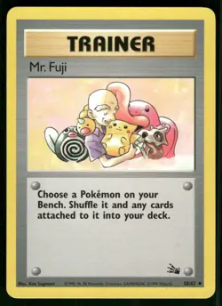 Mr. Fuji 58/62 Uncommon Unlimited NM Pokemon Fossil - Image 1