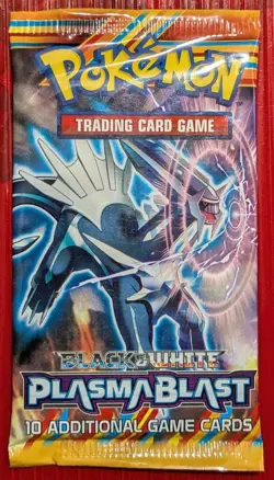 Pokemon Black & White Plasma Blast 2013 Foil Booster Pack Dialga Art 2 - Image 1