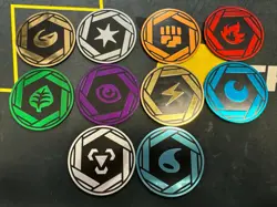 Pokemon TCG - S&V 151 Energy Coin Set (Complete Set of 10 Jumbo Coins) - Image 1