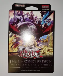 YuGiOh The Chronicles Deck: The Fallen & The Virtuous (All-Foil Edition) Deck - Image 1