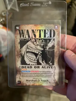 One Piece TCG Marshall D. Teach OP09-093 Wanted Poster Blackbeard - Image 1