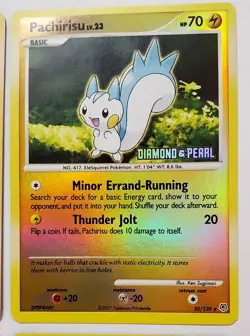 Pachirisu Lot of 4 Holo Cards Diamond & Pearl DP04 35/130 5/106 2007 2008 - Image 3