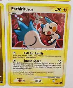 Pachirisu Lot of 4 Holo Cards Diamond & Pearl DP04 35/130 5/106 2007 2008 - Image 5