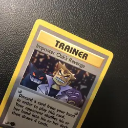 Imposter Oak's Revenge 76/82 Team Rocket First Edition Pokemon Card Nm Condition - Image 5