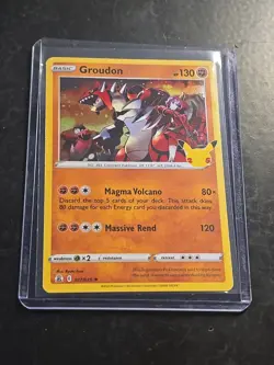 NM Groudon Celebrations 25th Anniversary 017/025 Holo Pokemon Card - Image 1