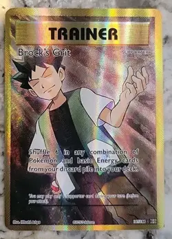Pokemon Card 2016 Brock's Grit XY Evolutions Full Art 107/108 - Image 1