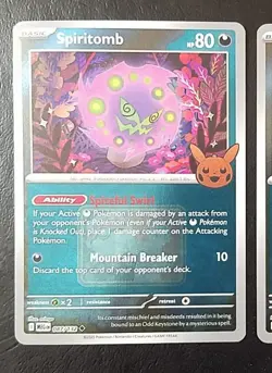 SPIRITOMB 087/13 (x2), REVERSE HOLO, STAMPED POKEWEEN PROMO, POKEMON CARDS (LP) - Image 3