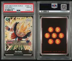 PSA 10 SON GOKU FB05-119 DBS CARD GAME FUSION WORLD NEW ADVENTURE | SR - Image 3