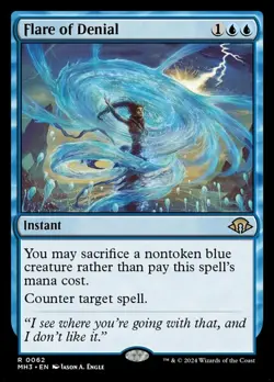 MTG Flare of Denial, NM-Mint, English Modern Horizons 3 - Image 1