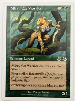 Mirri Cat Warrior Anthologies Regular Magic The Gathering Light Play LP 114 - Image 1