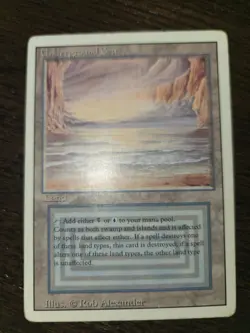 Underground Sea (Revised) MP/VG Moderately Played | Reserved dual land | MTG - Image 1