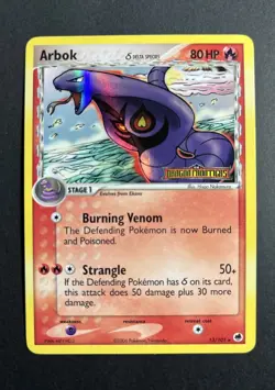 Pokemon TCG Arbok (Delta Species) 13/101 Dragon Frontiers Reverse Holo Rare - Image 1