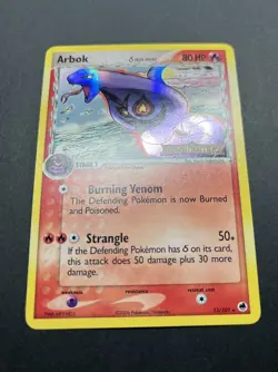 Pokemon TCG Arbok (Delta Species) 13/101 Dragon Frontiers Reverse Holo Rare - Image 4