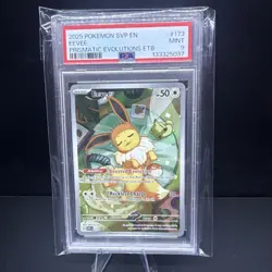 2025 POKEMON SVP EN-SV BLACK STAR PROMO #173 EEVEE PSA 9 - Image 3